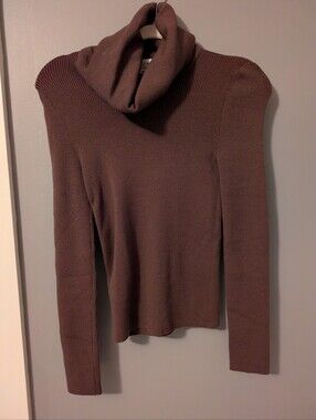 Celine Wool Ribbed Turtleneck M